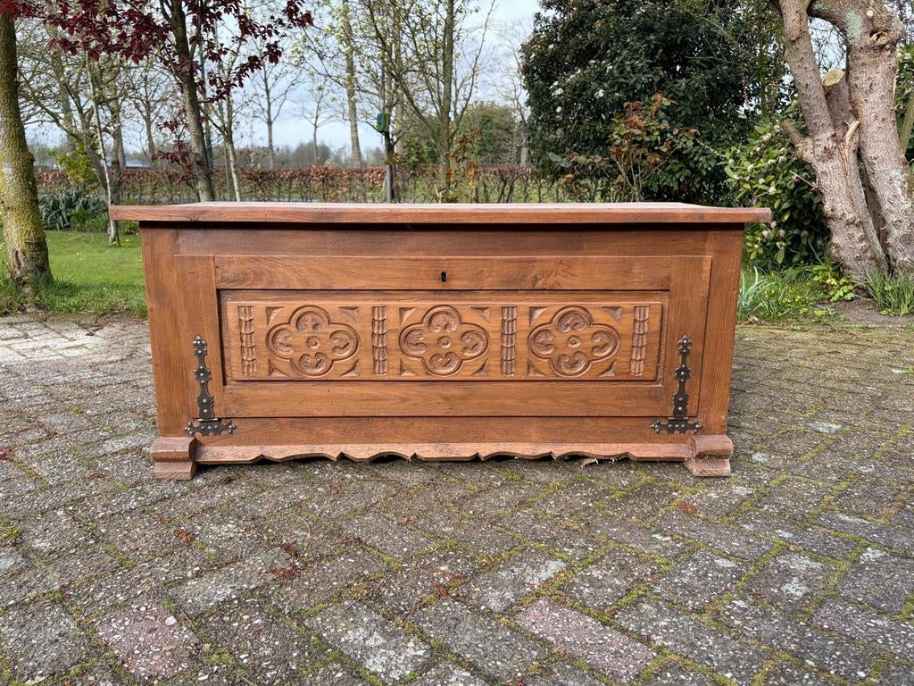 Eiken deken kist, Ophalen of Verzenden