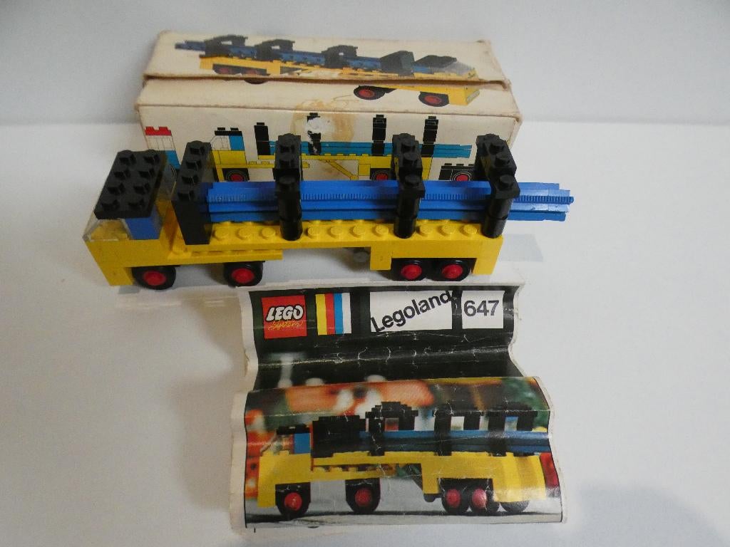 Te koop Lego set 647, truck met oplegger, Compleet, Gebruikt, Lego, Ophalen of Verzenden