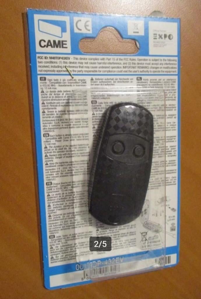 Handzender garagepoort - Came TOP-432EV; 433,92 MHz # SALE #, Verzenden, Nieuw