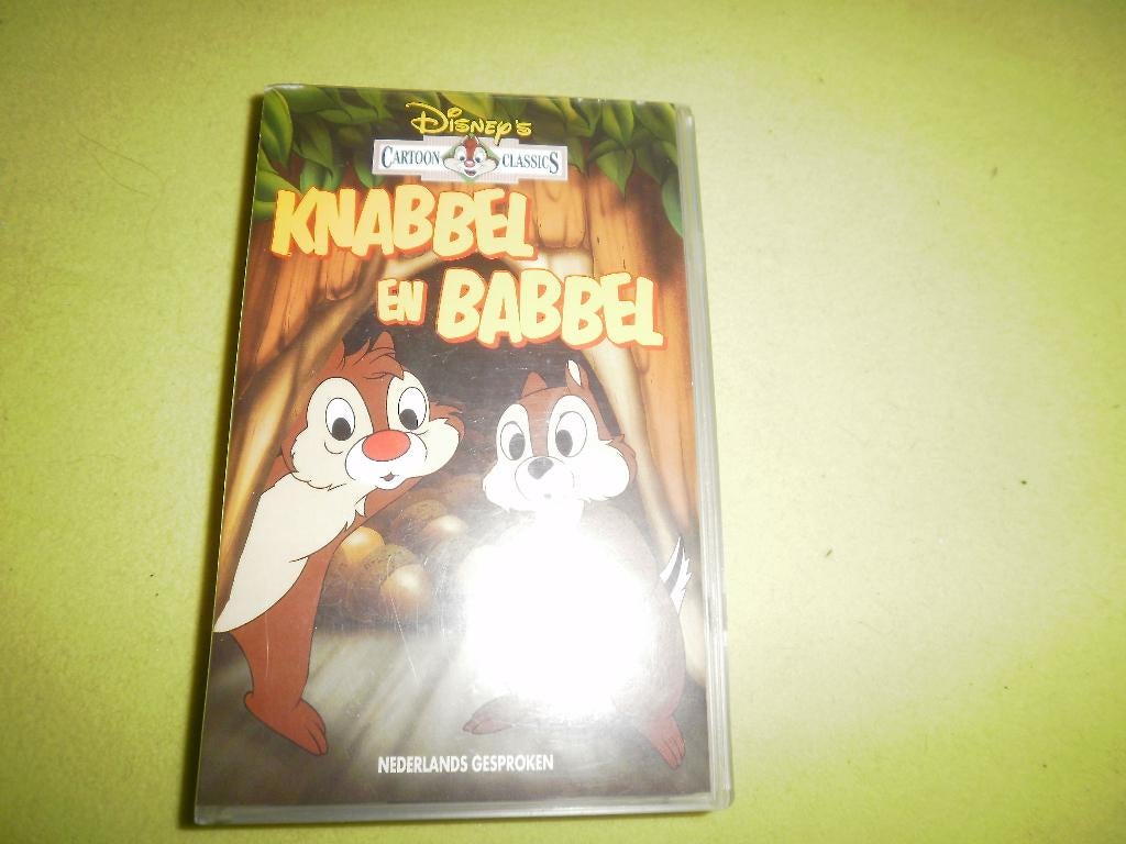 KNABBEL & BABBEL! Mooie Disney Tekenfilm Klassieker Op VIDEO, Cd's en Dvd's, VHS | Kinderen en Jeugd, Tekenfilm, Alle leeftijden