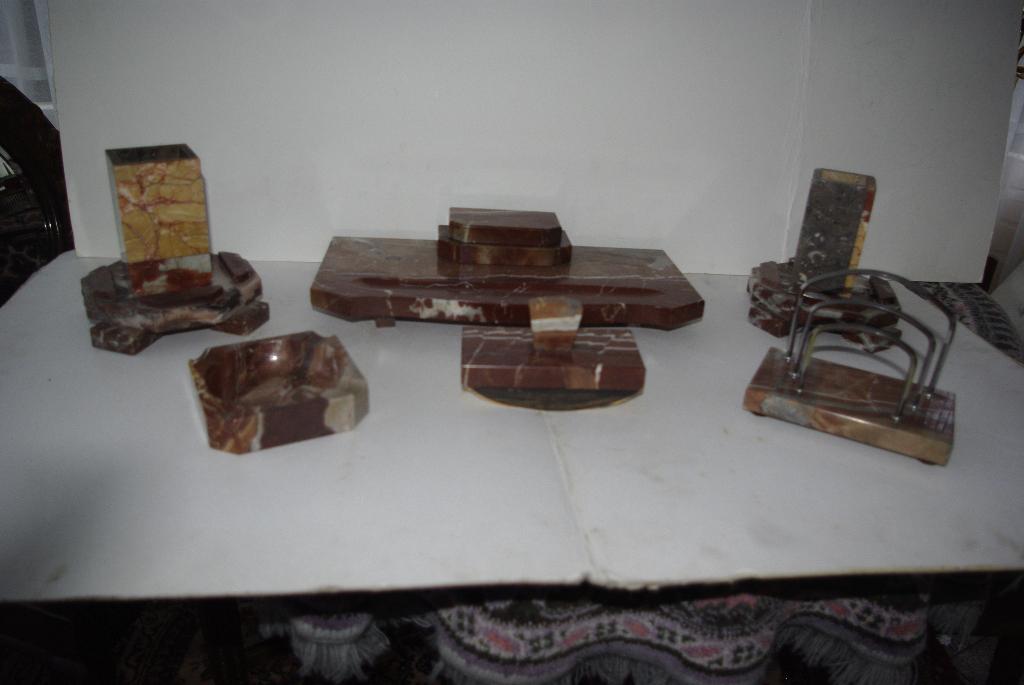 Inktstel ( Marmer, Ophalen of Verzenden, Gebruikt