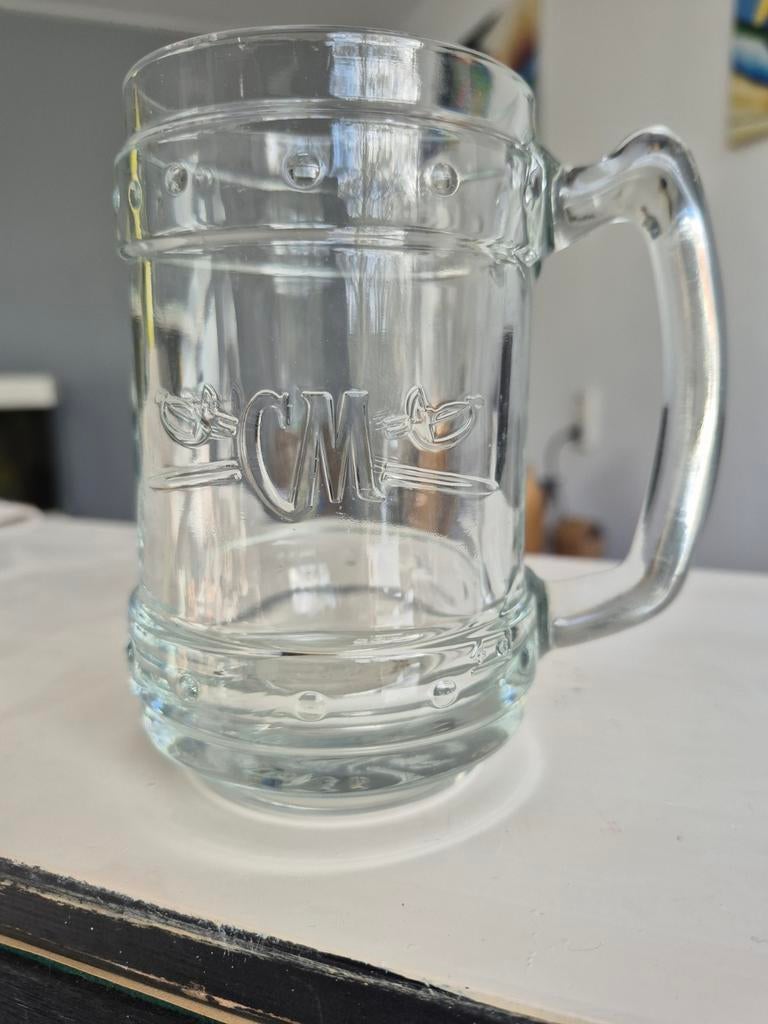 Vintage CM Bierpul Glas - Famosa Rosso Italy, Antiek en Kunst, Antiek | Glas en Kristal, Ophalen of Verzenden