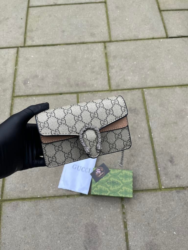 Gucci Dionysus Super Mini Tasje - Zo goed als nieuw, Ophalen of Verzenden, Zo goed als nieuw, Beige, Avondtasje
