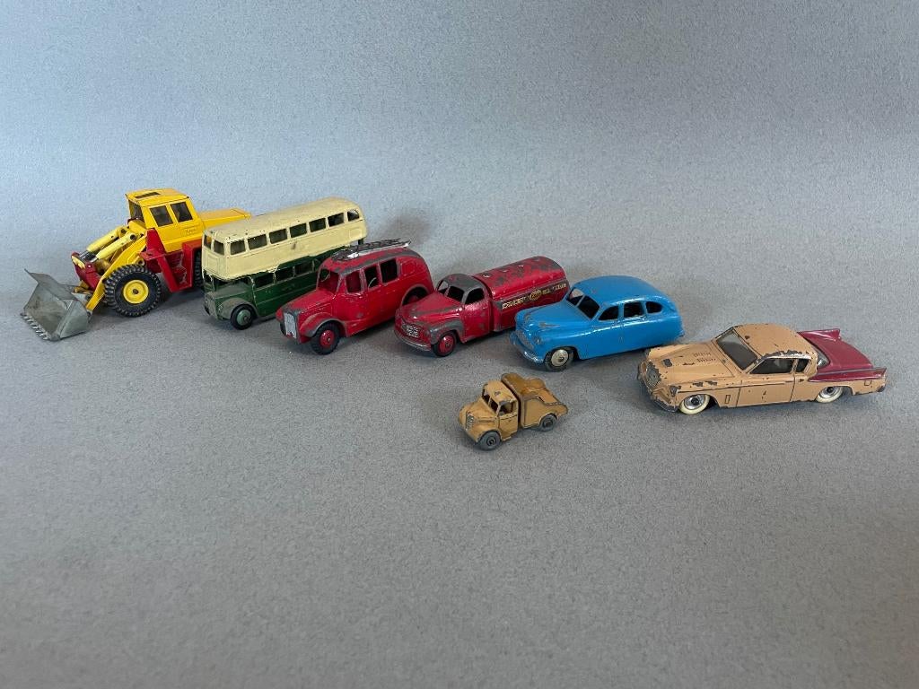 Zes antieke Dinky Toys uit de jaren '50/'60, Ophalen of Verzenden