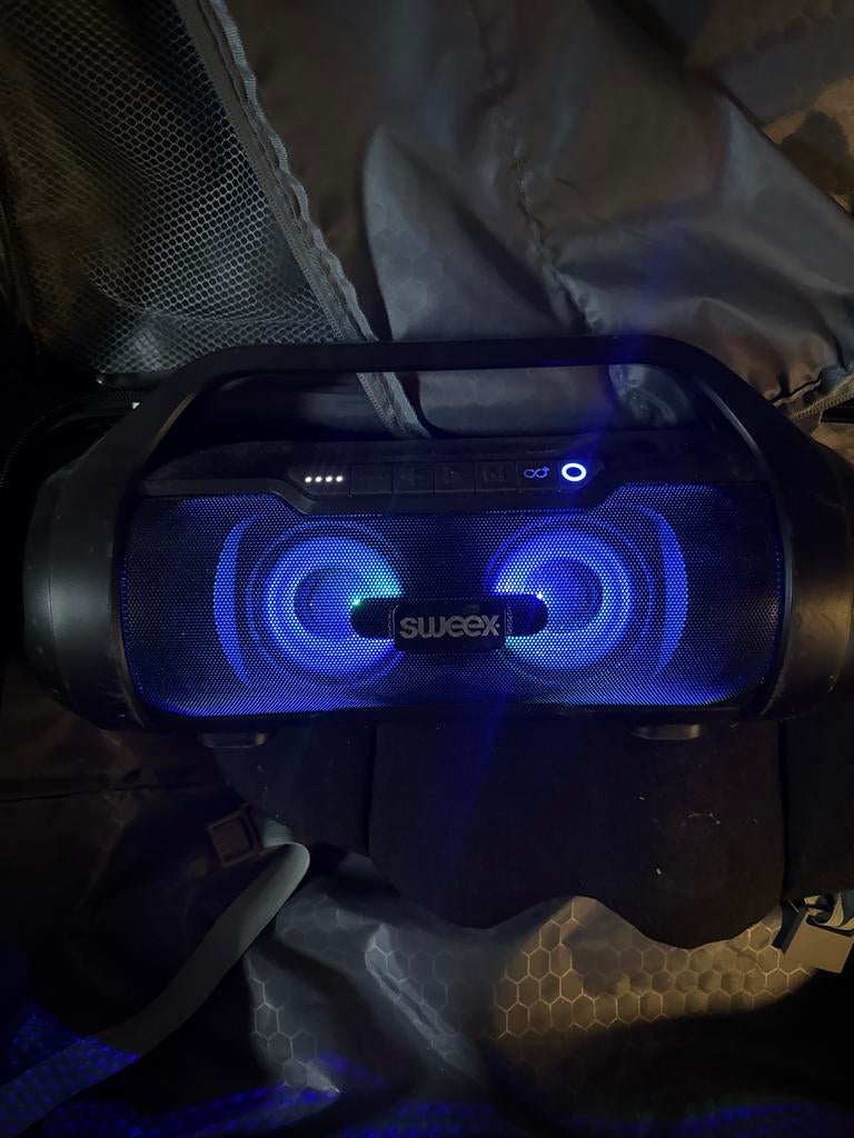 Sweex Bluetooth box met RGB verlichting, Gebruikt, Overige typen, Minder dan 60 watt, Ophalen
