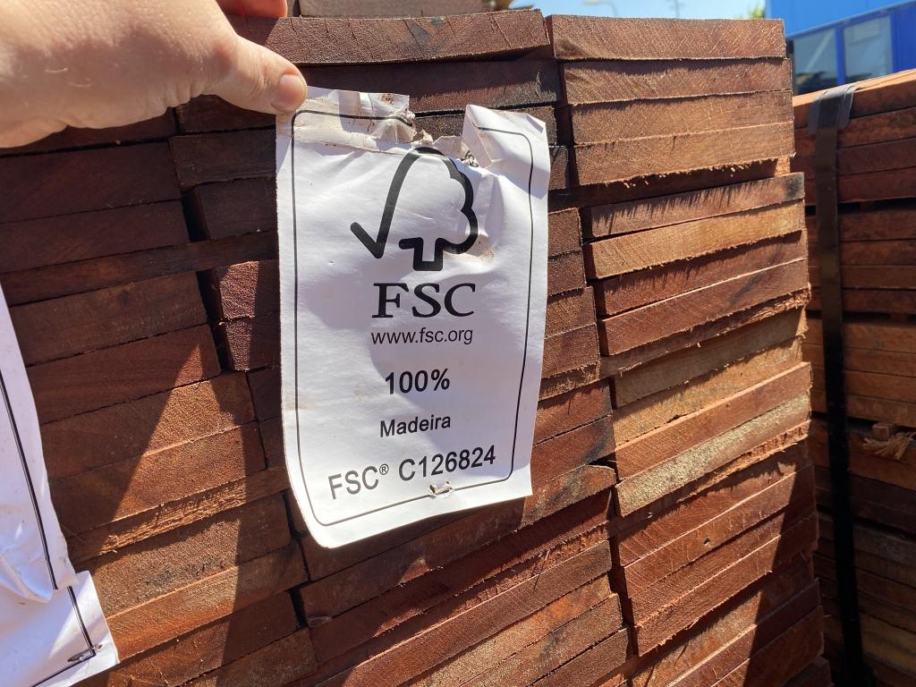 FSC 2x20CM hardhouten planken fijn bezaagd op voorraad, Ophalen of Verzenden, Nieuw, Planken, Hardhout