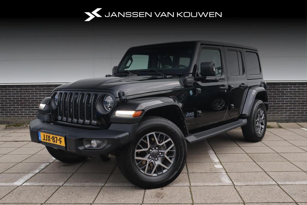 Jeep Wrangler Unlimited 4xe 380 80th Anniversary * Stoel-Stu, Automaat, 4 cilinders, Cabriolet, Bedrijf