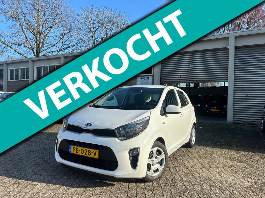 Kia Picanto 1.0 CVVT EconomyPlusLine Airco/ Centrale Verg/ N, Voorwielaandrijving, Gebruikt, Euro 6, Wit