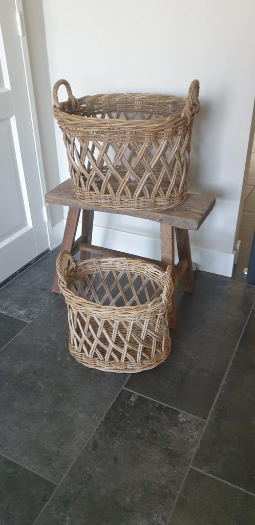 Hoffz, mandenset rotan, kruislings, Huis en Inrichting, Ophalen of Verzenden, Nieuw