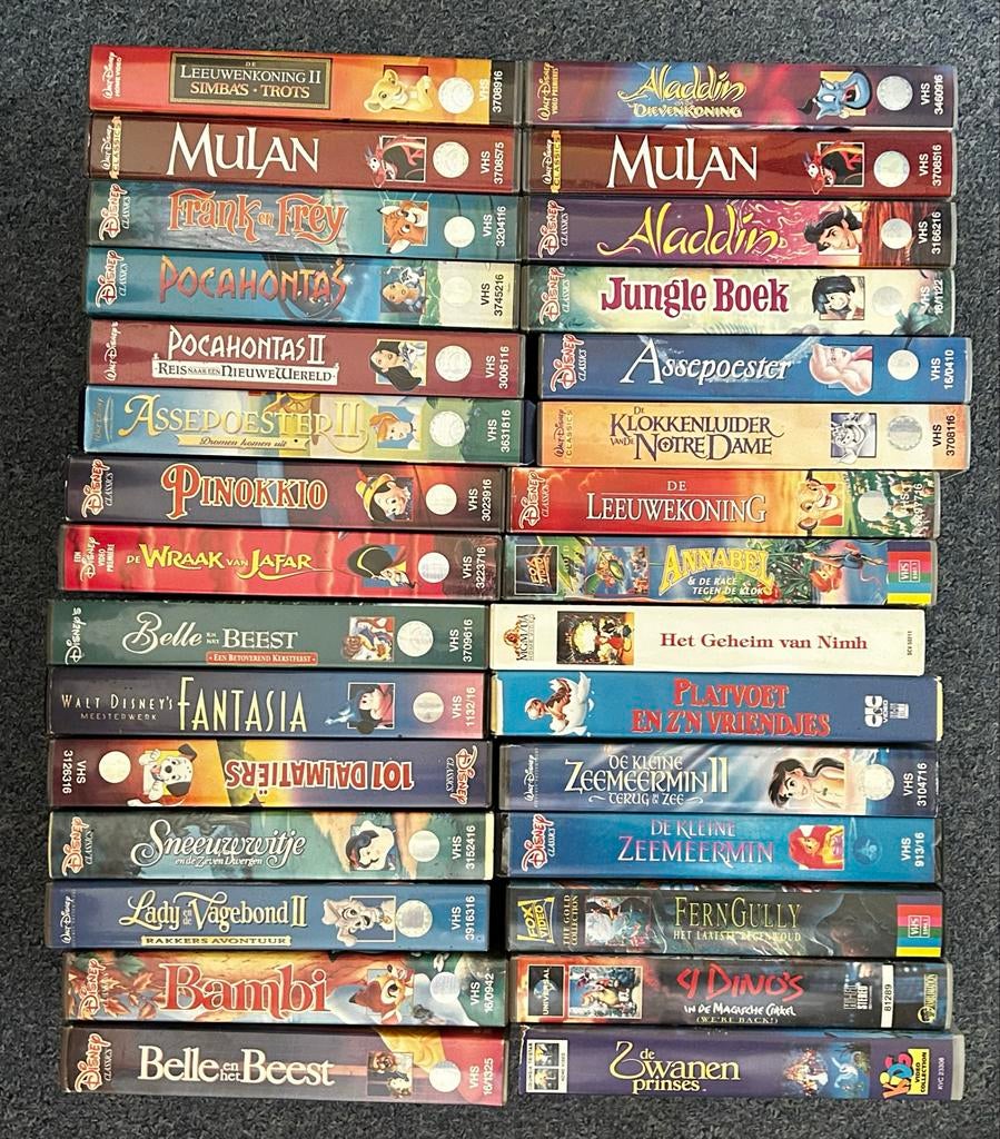 Disney VHS banden en enkele andere VHS/ bieden mag  !!, Alle leeftijden, Ophalen of Verzenden, Gebruikt, Overige genres