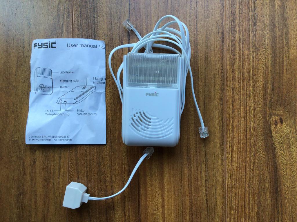 Fysic FD-35 flitslicht,extra luide telefoonbel 8712412581634, Ophalen of Verzenden, Zo goed als nieuw
