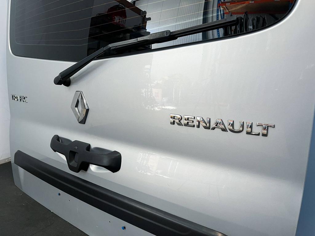 Renault Trafic Achterklep zilvergrijs met ruit 901009340R, Gebruikt, -, Ophalen of Verzenden, Achter