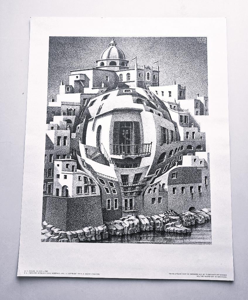 M.C. Escher - Balkon, Ophalen of Verzenden