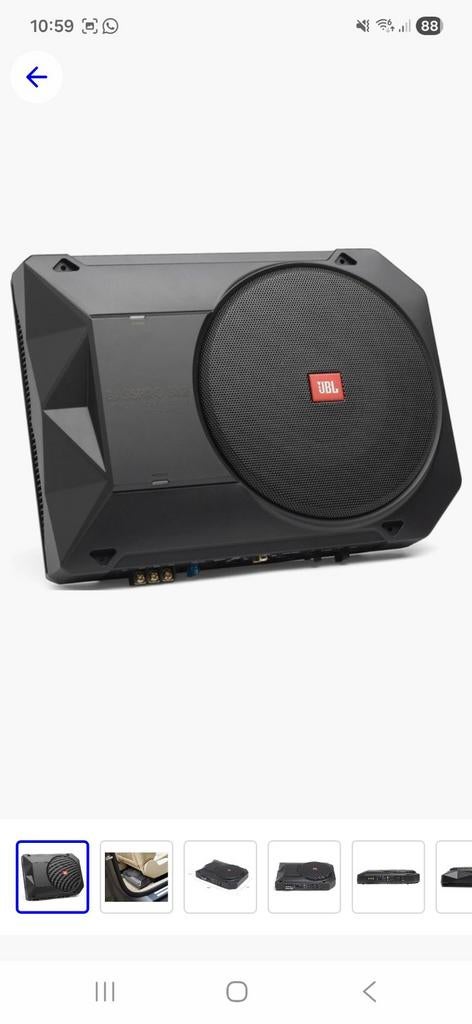 JBL BassPro SL2 Underseat Subwoofer - Compact & Krachtig, Ophalen of Verzenden, Zo goed als nieuw