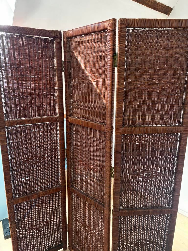 Rotan rieten kamerscherm afscheiding, Ophalen, Gebruikt