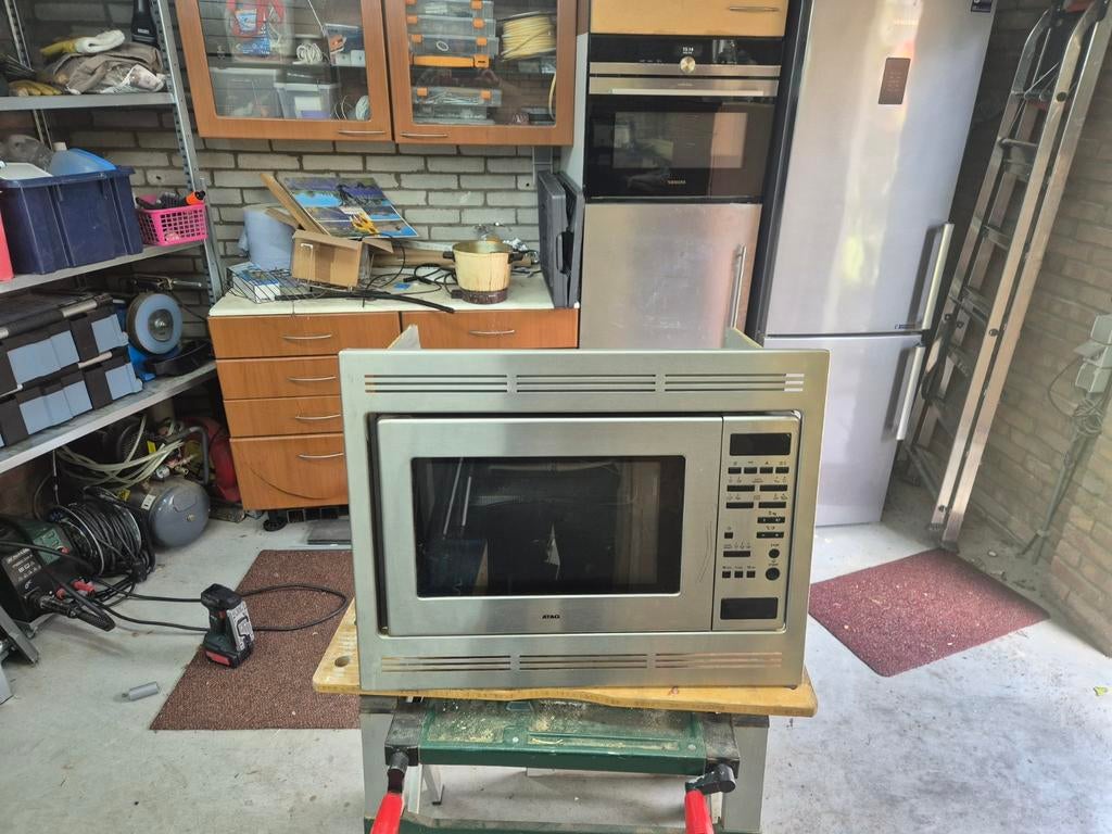 ATAG Inbouw Combimagnetron - RVS, Witgoed en Apparatuur, Magnetrons, Gebruikt, Inbouw, Combimagnetron, 60 cm of meer, Grill, Hete lucht