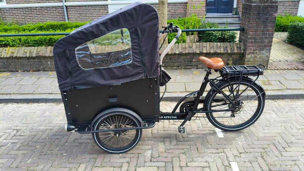 Te koopTroy : Elektrische bakfiets (3-wieler) –, Ophalen of Verzenden, Zo goed als nieuw, 4 kinderen of meer