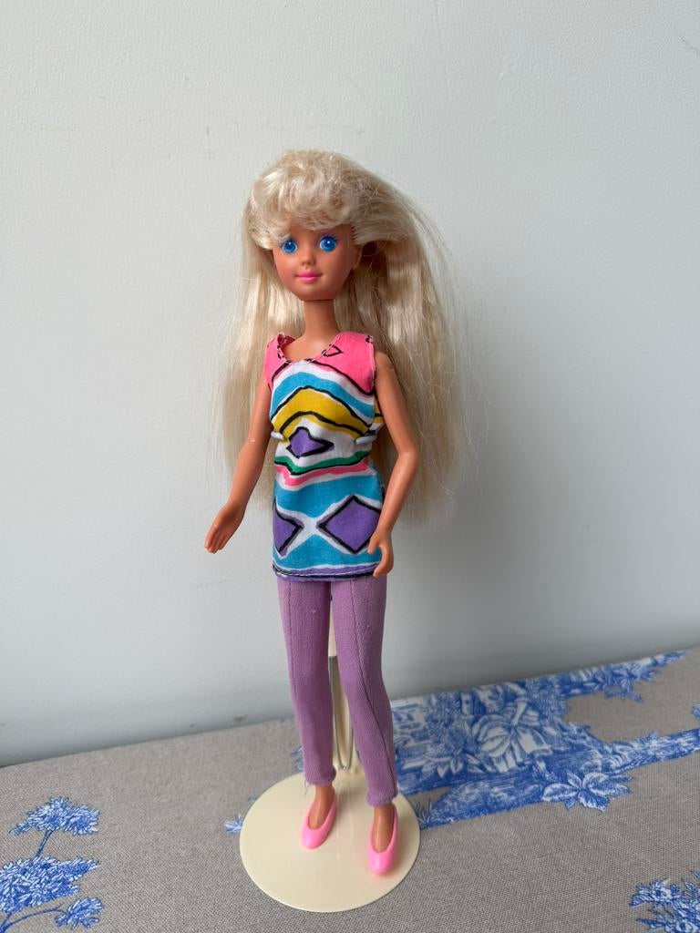 Barbie Cool Tops Skipper 1989, Ophalen of Verzenden, Zo goed als nieuw, Pop