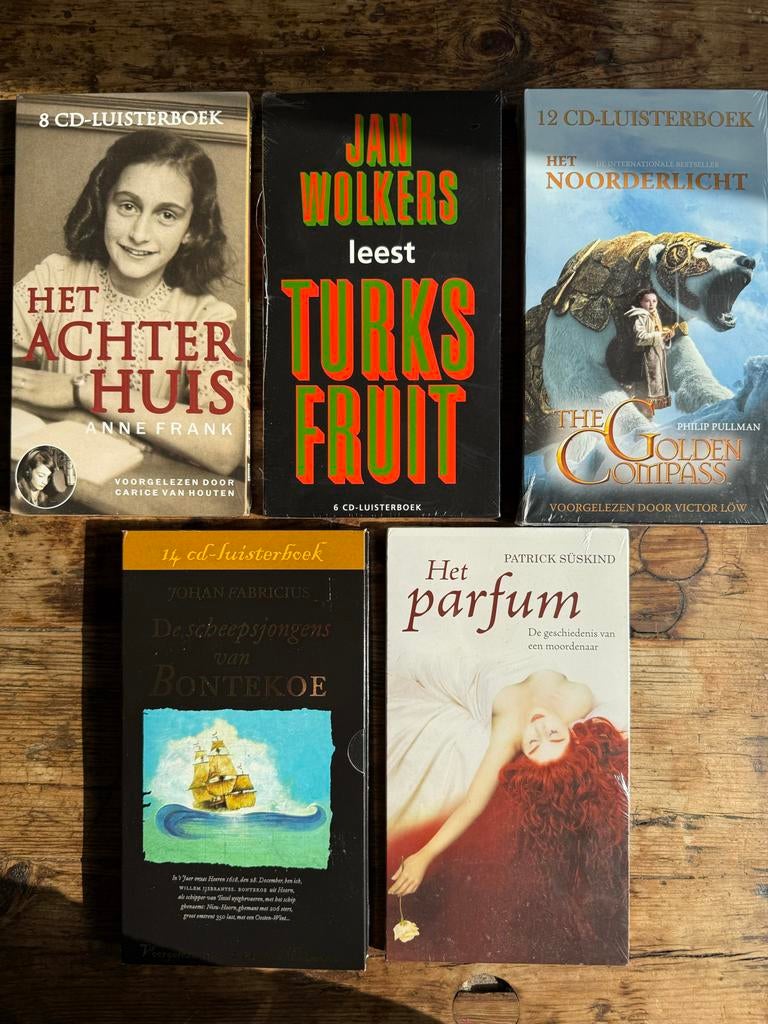 5 Luisterboeken pakket - 5 titels (CD) Nieuw! Nog Gesealed, Ophalen of Verzenden, Cd, Volwassene