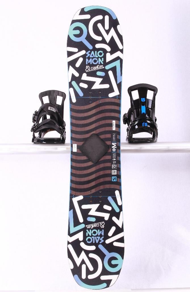 100 120 kinder snowboard SALOMON EL CAPITAN, Black/blue, Sport en Fitness, Snowboarden, Gebruikt, Board, Ophalen of Verzenden