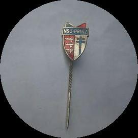 NSU PRINZ speldje, geëmailleerd, Verzamelen, Ophalen of Verzenden, Zo goed als nieuw, Transport, Speldje of Pin