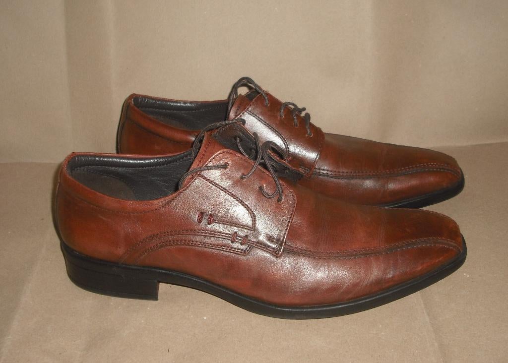 heren veterschoenen /  maat 42   merk : van Beers, Bruin, Ophalen of Verzenden, Zo goed als nieuw, Van Beers