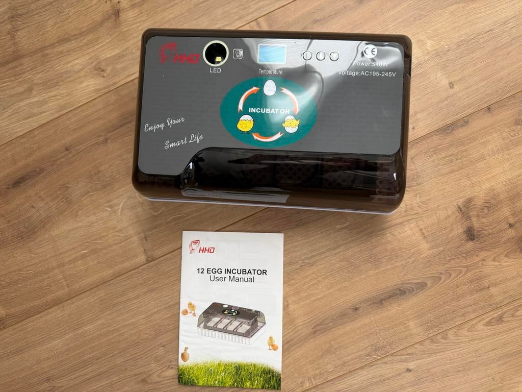 Nieuwe broedmachine in doos voor 12 eieren, Dieren en Toebehoren, Pluimvee | Toebehoren, Ophalen of Verzenden, Nieuw, Broedmachine