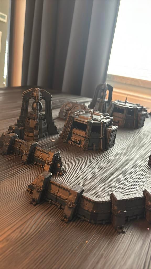 Scenery warhammer style bunkers base set, Ophalen of Verzenden, Zo goed als nieuw, Warhammer