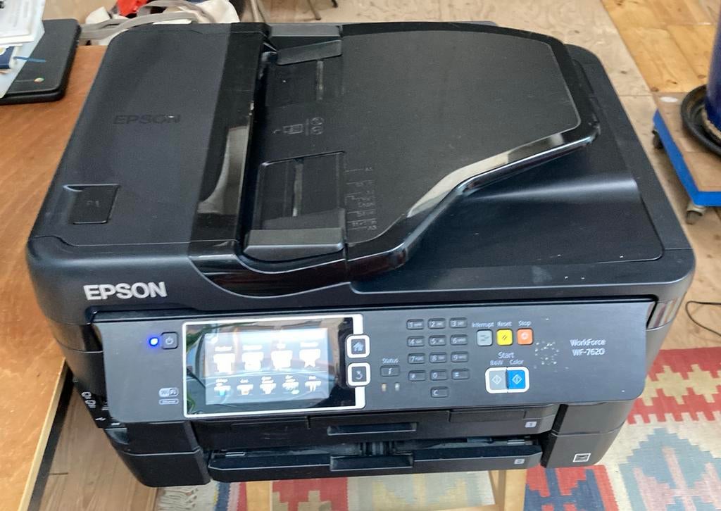 Printer Scanner A3 Epson WF 7620, Computers en Software, Printers, Ophalen, Gebruikt, Inkjetprinter, All-in-one