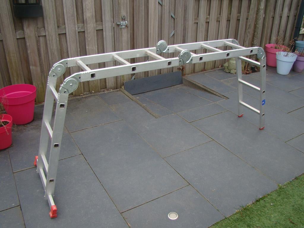 In perfecte staat: multifunctionele vouwtrap / knikladder, Ophalen, Zo goed als nieuw, Ladder, Opvouwbaar of Inschuifbaar