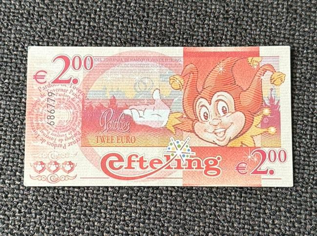 Efteling geld biljet 2 euro, Ophalen of Verzenden, Zo goed als nieuw