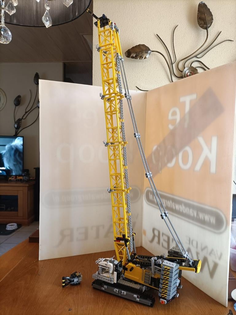 Dit is een lego moc hijskraan  rups hijskraan, Ophalen of Verzenden, Nieuw