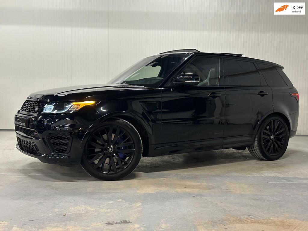 Land Rover Range Rover Sport 5.0 V8 Supercharged SVR | BLACK, Auto's, Land Rover, Automaat, Gebruikt, 3000 kg, Zwart