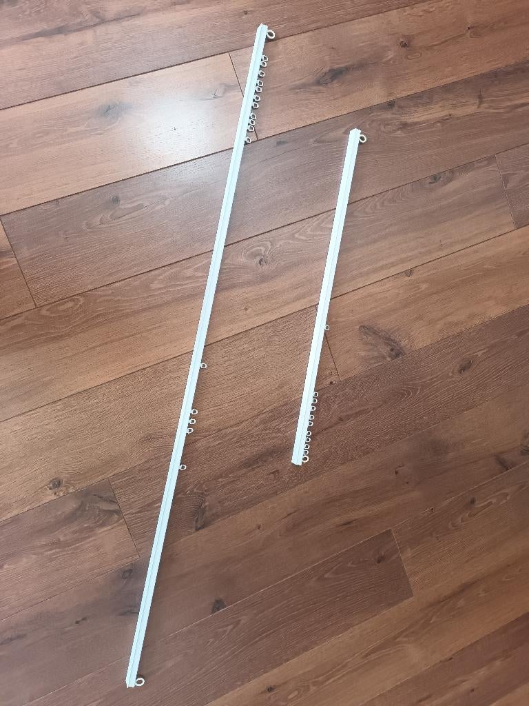Gordijnrails gordijn rails rail gordijnrail 63 cm wit witte, Gebruikt, Wit, Minder dan 100 cm, 50 tot 100 cm
