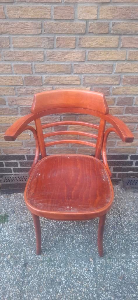 Houten Thonet stoel met armleuningen, Ophalen of Verzenden