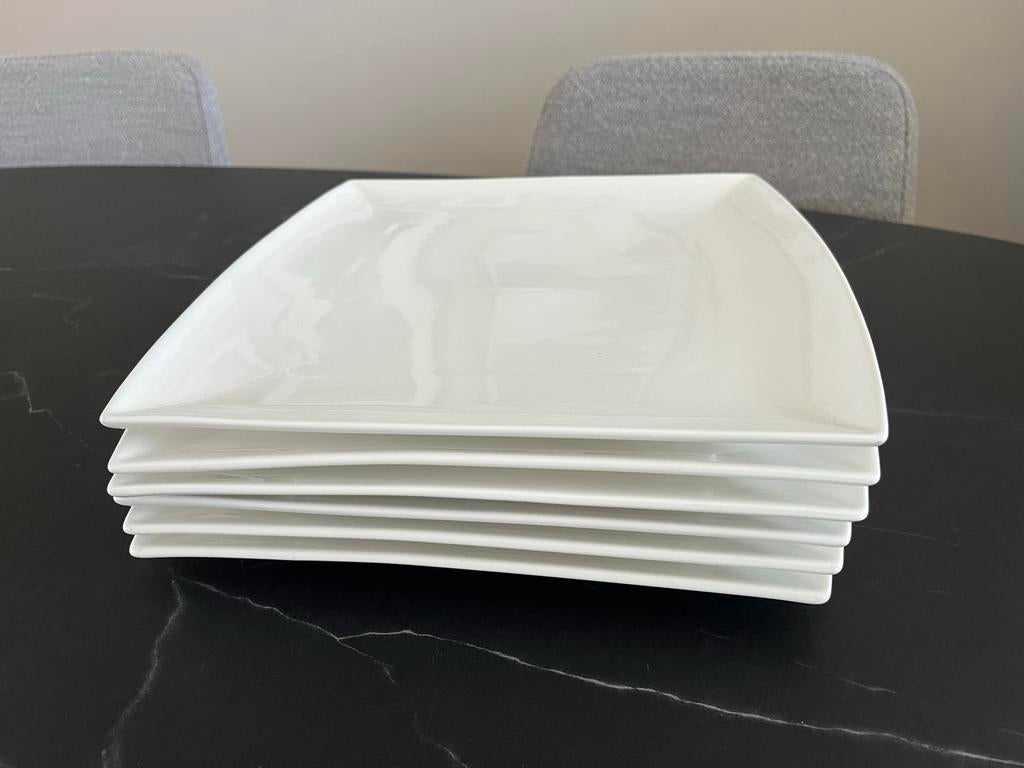 6 grote Maxwell Williams porseleinen borden, Ophalen, Nieuw, Bord(en), Effen