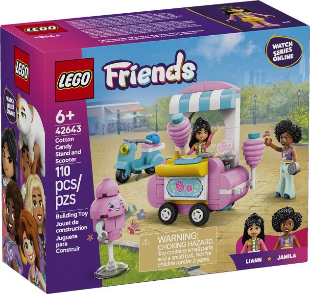 Lego Friends 42643 Suikerspinkraam en scooter, Lego, Nieuw, Friends, Ophalen of Verzenden