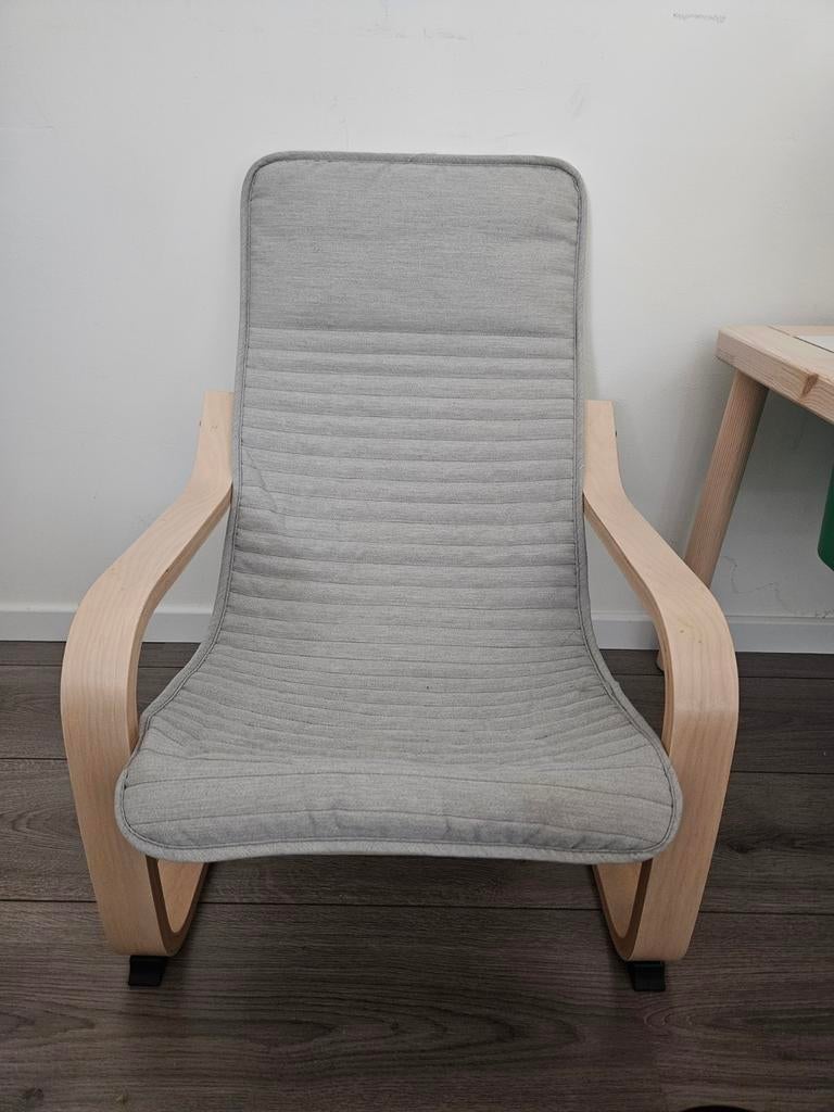 IKEA POÄNG kinderfauteuil - Licht en wasbaar, Ophalen, Zo goed als nieuw, Hangstoel