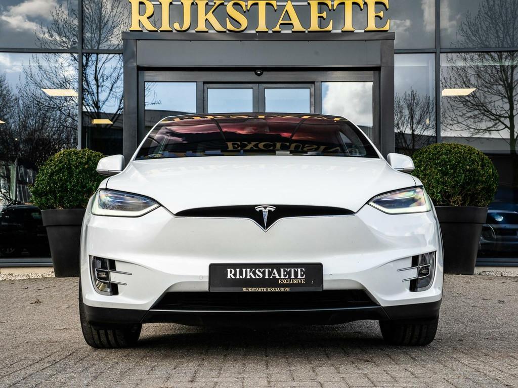 Tesla Model X 100D|AUTOPILOT|PANO|22''|360|LEDER|KEYLESS, Auto's, Automaat, Model X, Gebruikt, Zwart