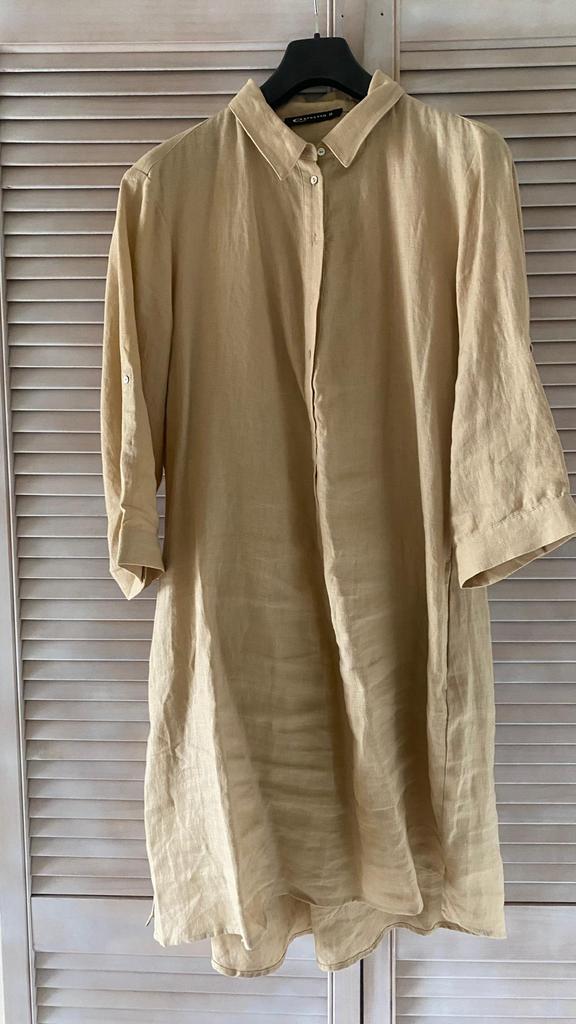 Linnen Dress van Expresso 44, Kleding | Dames, Jurken, Zo goed als nieuw, Maat 42/44 (L), Overige kleuren, Boven de knie, Ophalen