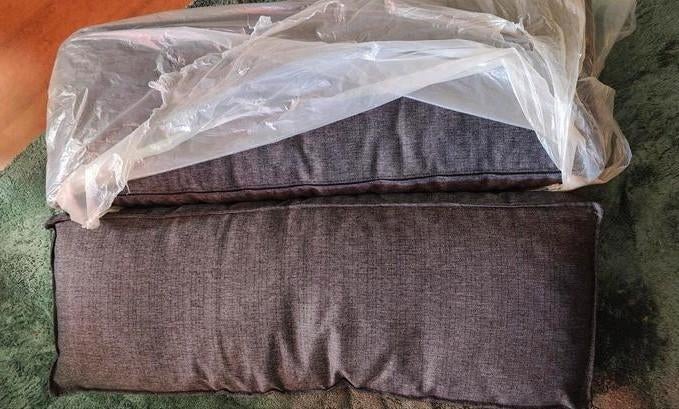 Comfortabele rugkussens voor palletbank - Grijs, Tuin en Terras, Tuinsets en Loungesets, Ophalen, Nieuw