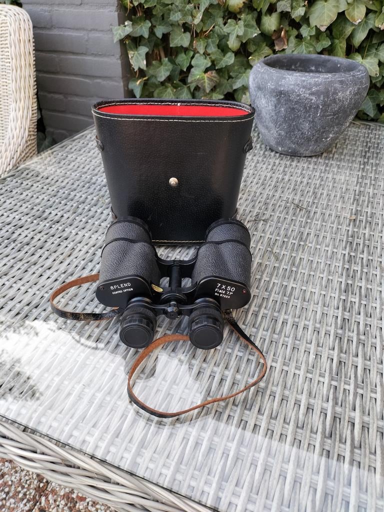 Splend Verrekijker 7x50 Field 7.1 met Hoes, Gebruikt, Minder dan 8x, Met hoes of tas, Porro (met knik)
