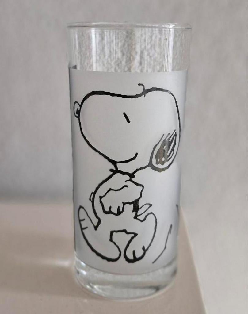 Glas Snoopy, Verzamelen, Glas en Borrelglaasjes, Zo goed als nieuw, Bierglas, Ophalen of Verzenden