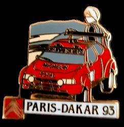 Citroën Paris-Dakar 93 grijze lucht pin, Verzenden, Nieuw, Transport, Speldje of Pin