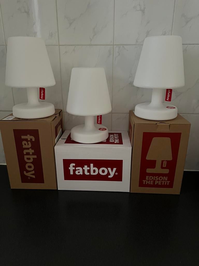 3 nieuwe Fatboy lamp Edison the Petit, Ophalen of Verzenden, Nieuw, Kunststof, Minder dan 50 cm