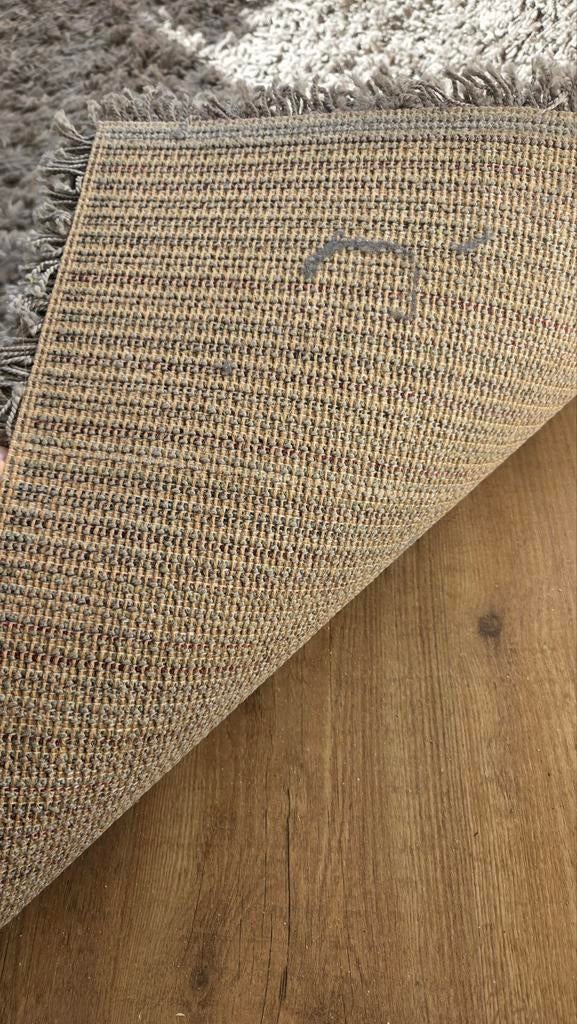 Hoogpolig vloerkleed, donkergrijs, 160 x 230 cm, Ophalen, Rechthoekig, 200 cm of meer, 150 tot 200 cm