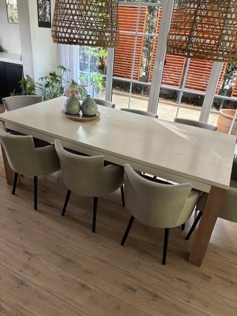 Te koop: grote eetkamer tafel 210 x 100 x 79cm, Huis en Inrichting, Tafels | Eettafels, Ophalen, Gebruikt, 100 tot 150 cm, 200 cm of meer