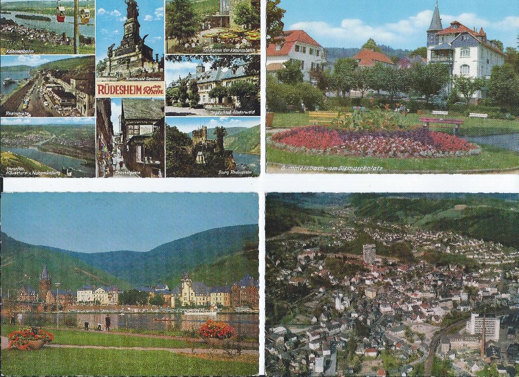 20 Ansichtkaarten Rudesheim-Monschau eifel  etc., Ophalen of Verzenden, 1960 tot 1980, Gelopen, Duitsland