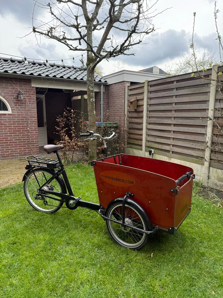 Babboe Big E bakfiets, Fietsen en Brommers, Fietsen | Bakfietsen, Gebruikt, Overige merken, 2 kinderen, Elektrisch, Ophalen