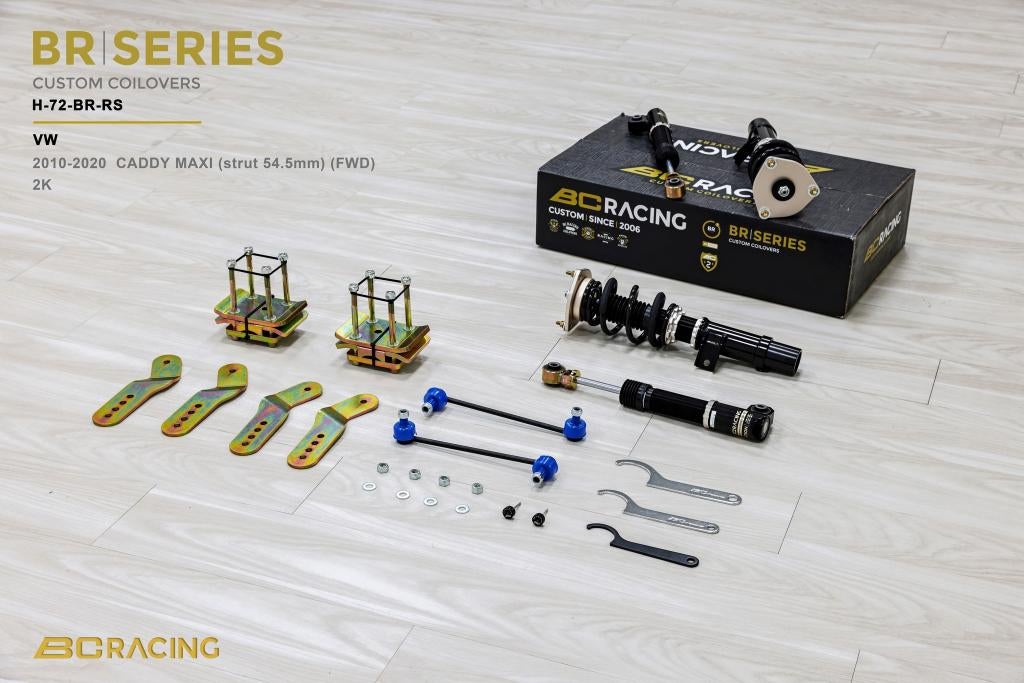 BC Racing schroefset verlaging - Volkswagen Caddy 10-20, Ophalen of Verzenden